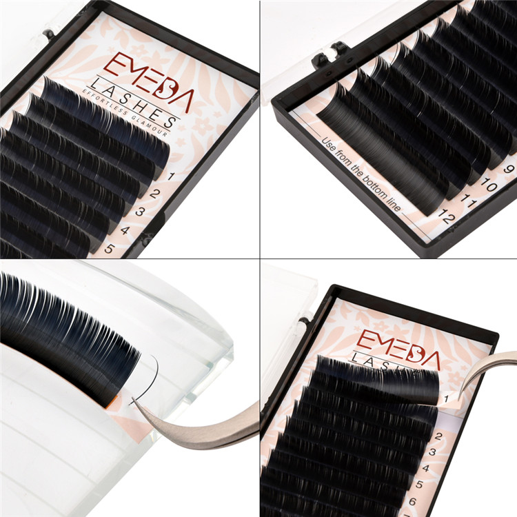 Ellipse Lash Extensions Supplier Wholesale Flat Lashes PY07